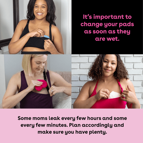 change nursing pads when wet
